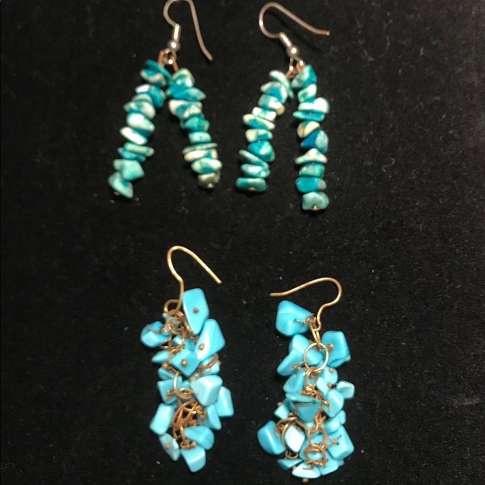 Final Sale! 2 Pairs of Turquoise Earrings